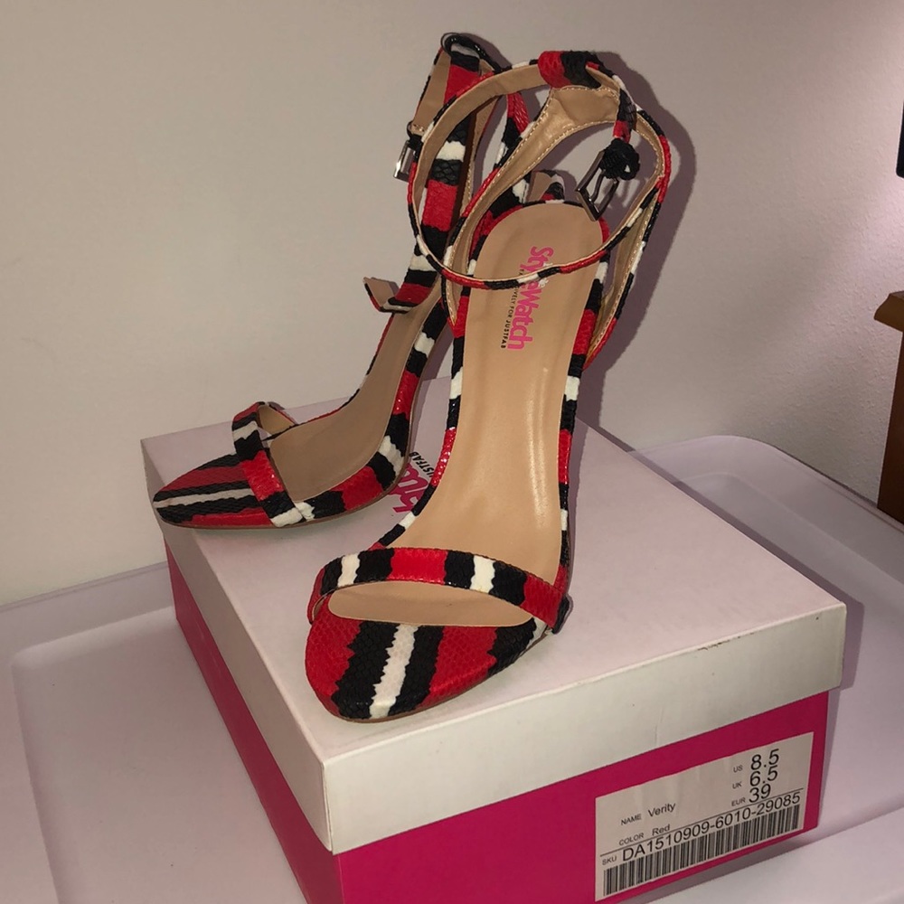 JustFab Verity Strappy Stiletto Sandals